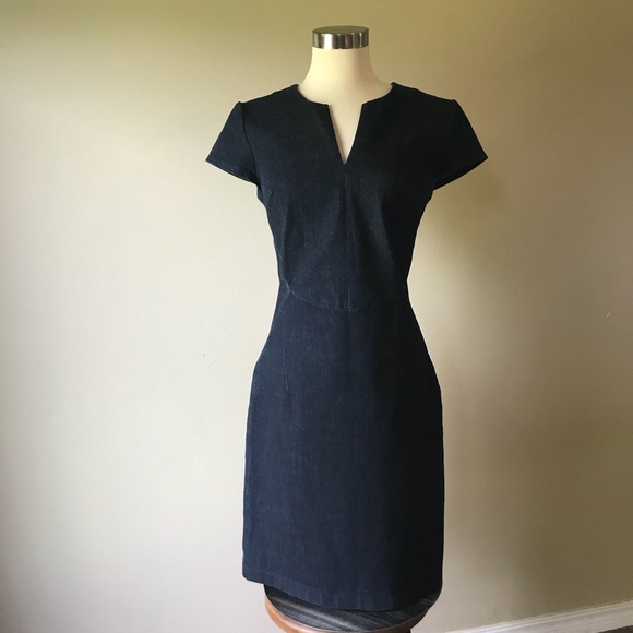 denim sheath dress banana republic
